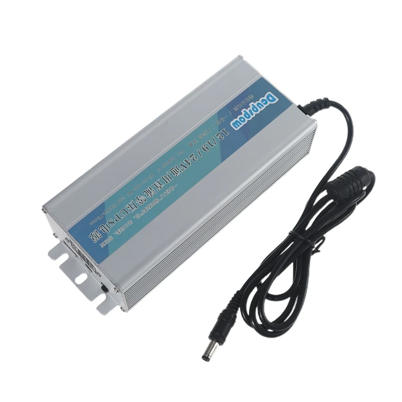 12V-24V input,USB 5V + 5.5x2.5mm 12V-24V Adjust Output UPS Uninterruptible Power Supply for Laptop Router Cellphone