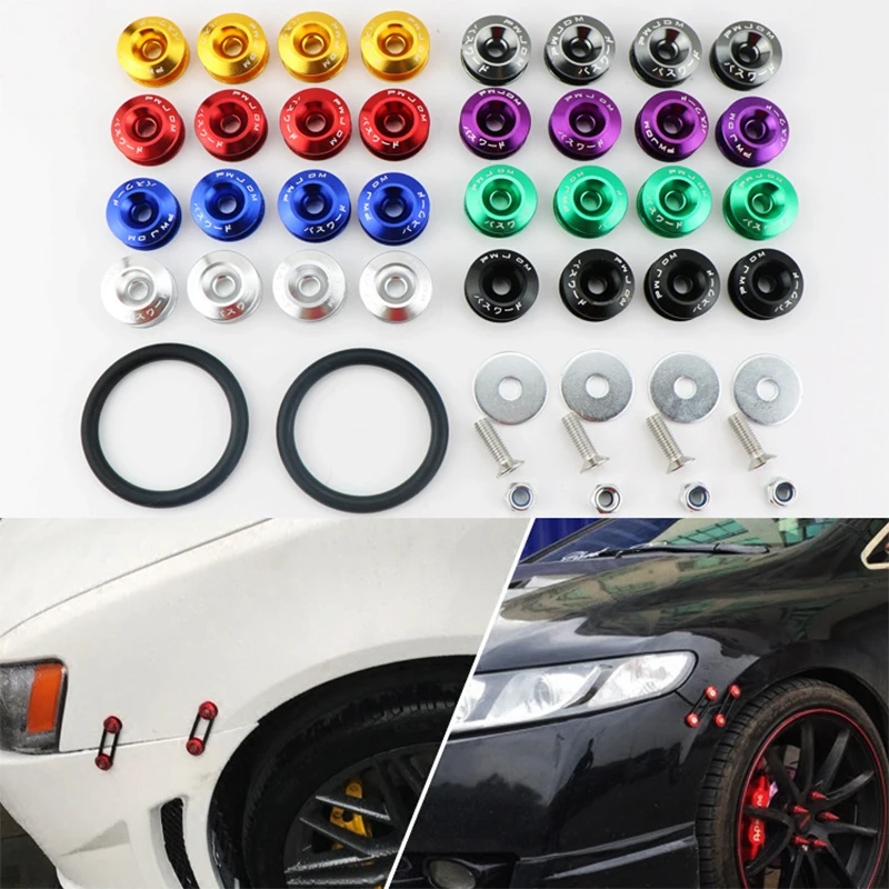 JDM Quick Release Fasteners Are Ideal For Front Bumpers, Rear Bumpers, And Trunk / Hatch lids