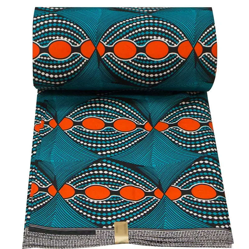 100% Polyester Ankara African Prints Pattern Wax Fabric Sewing Party Dress Tissu Craft Making Patchwork Loincloth Hot Sale Pagne