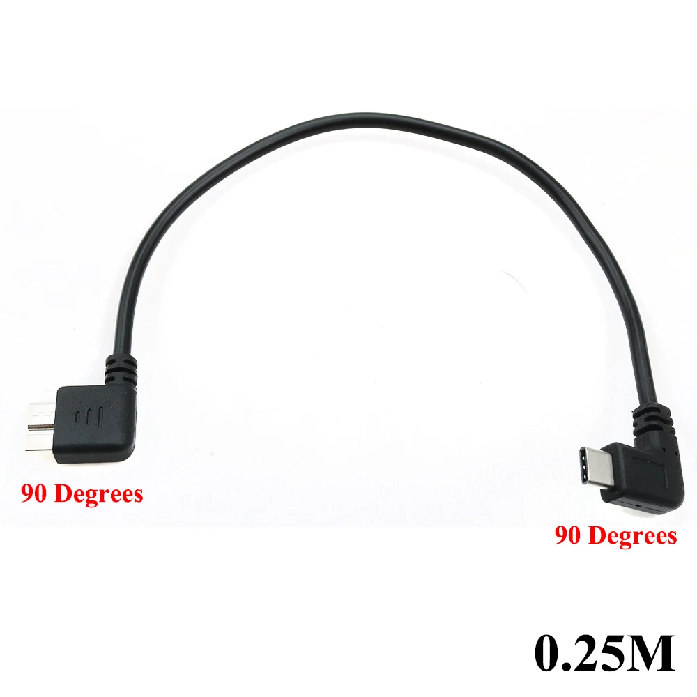 YuXi USB3.1 Type-C to USB 3.0 Micro B 10Pin Cable Data Connector Adapter For Hard Drive, Camera OTG C Type phone