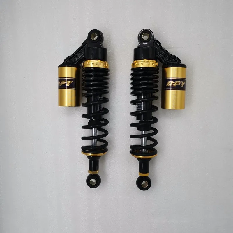7mm spring Universal 320mm /330mm/340mm/350mm/360mm Motorcycle Shock Absorber for HONDA YAMAHA SUZUKI KAWASAKI chrome black gold