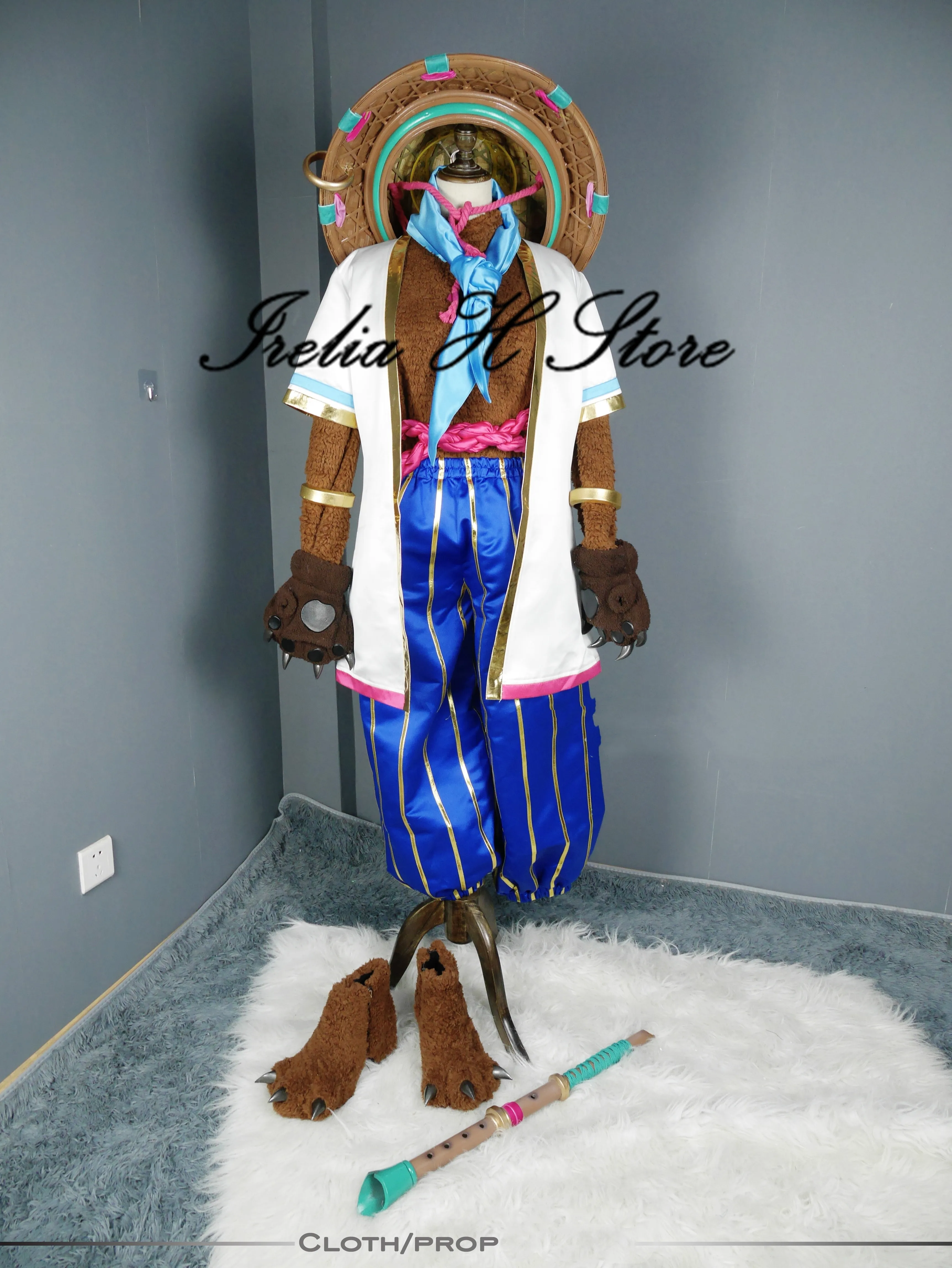 Irelia H Store Custom made/size Spirit Blossom Teemo LOL Spirit Blossom Teemo Cosplay Costume Full set with hat props