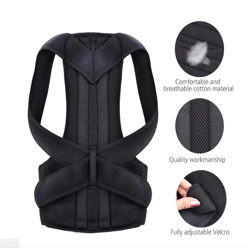 Adjustable Posture Corrector Back Posture Brace Clavicle Support Stop Slouching and Hunching Adjustable Back Trainer Unisex