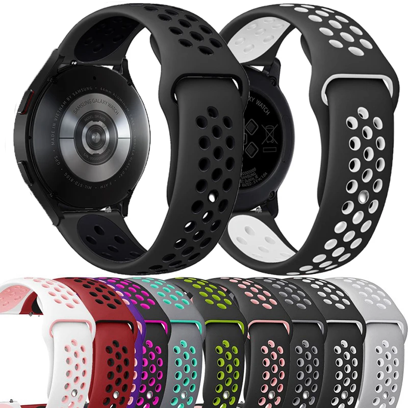 Silicone Band for Samsung Galaxy Watch 4 classic Strap Gear S3 46/42mm Huawei Watch GT2 Correa Bracelet Active 2 40mm 44mm Strap 1