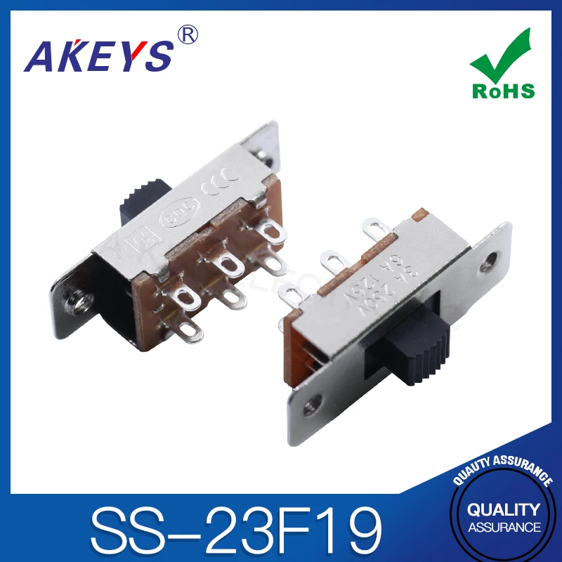 Handle Height 8mm 9mm 3-gear on-board refrigerator high current toggle switch 6-pin SS-23F19 (2P3T)