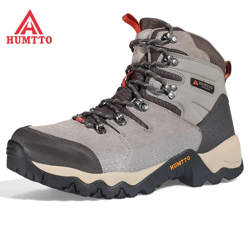 HUMTTO Herren Wasserdichte Wander Stiefel Aus Echtem Leder Taktische Jagd Stiefel Männlichen Turnschuhe Winter Trekking Stiefel Klettern Schuhe