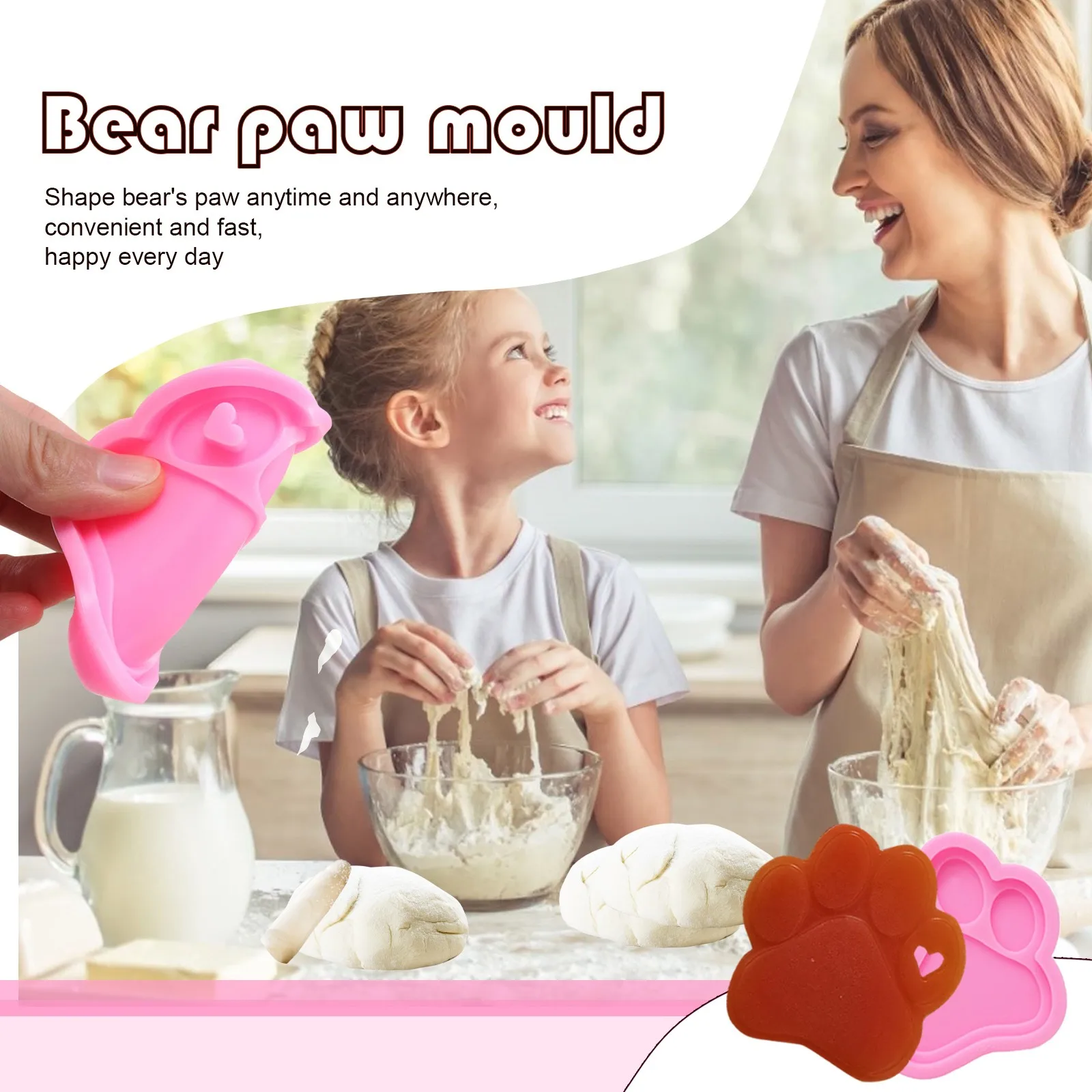 1Set Dog Bone Shaped Silicone Mold Kits Round Keychain Epoxy Resin Mould Dog Tag Pendant Making Epoxy Resin Mold Kits