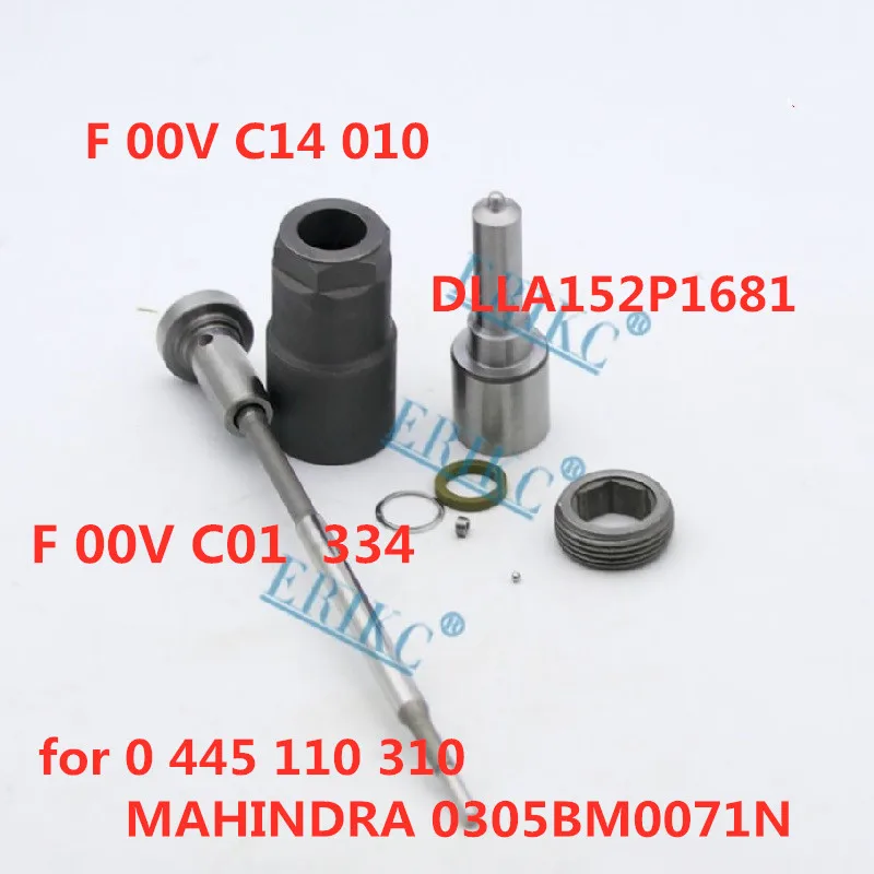 

ERIKC 0445110310 топливный инжектор ремонт Комплекты сопла DLLA152P1681 клапан F 00V C01 334 комплект для MAHINDRA 0305BM0071N