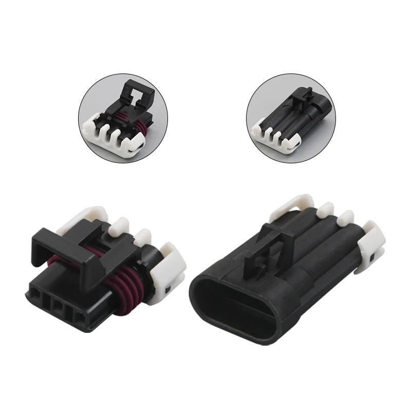 Connecteur automatique noir à 3 broches, 2/5/10/20/ensembles, metri-pack 150, capteur de température mâle femelle, prise étanche 12129615 12110293