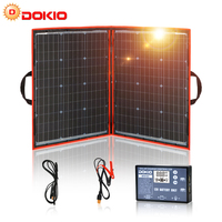 Dokio 97W Flexible Foldble Mono Solar Panel For Travel & Boat & RV High Quality Portable Solar Panel China