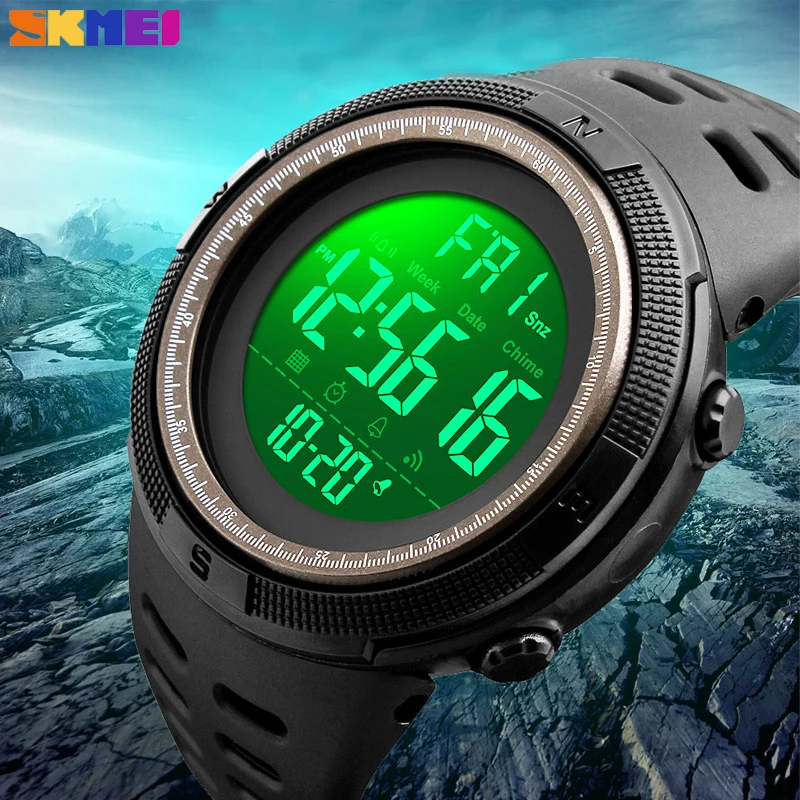 

SKMEI Outdoor Sport Men Watches Chrono Digital LED Alarm Clock Military Waterproof Dual Display Male Wristwatch Relogio Masculin