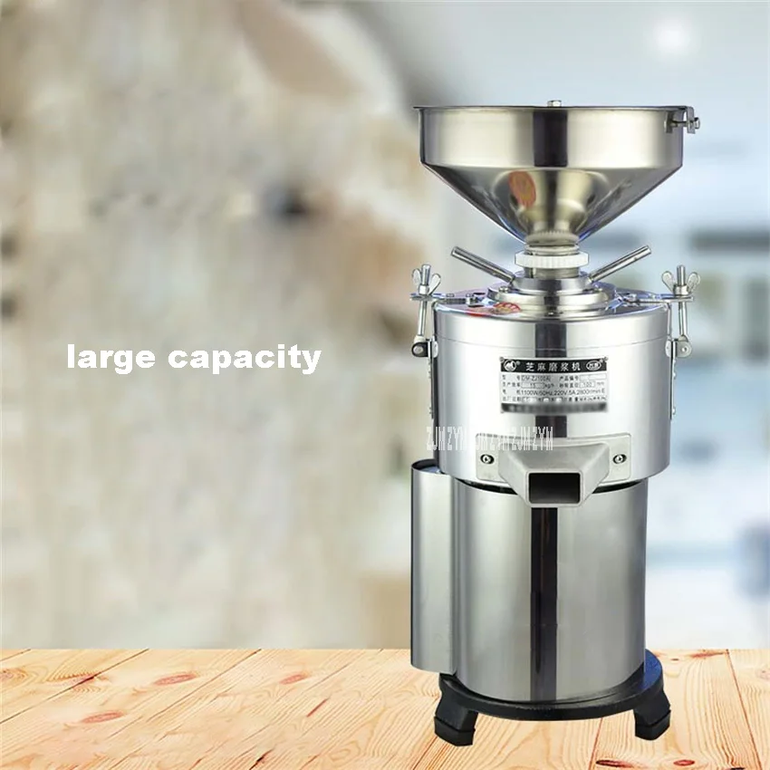 160 Commercial เนยถั่วลิสงบดโรงงานคอลลอยด์ Sesame PASTE เครื่อง Jam เครื่องบดเครื่องบด Refiner 220V 1.5Kw