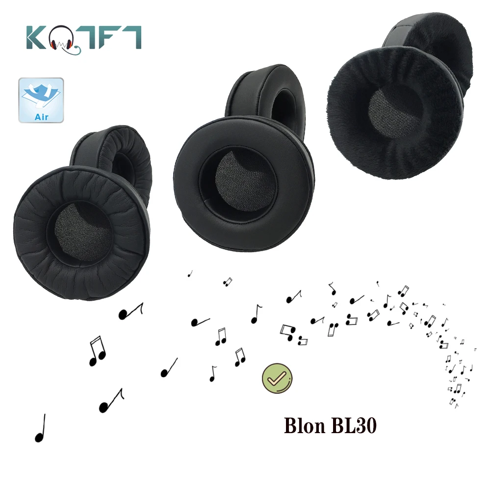 

KQTFT Protein skin Velvet Replacement EarPads for Blon BL30 Headphones Ear Pads Parts Earmuff Cover Cushion Cups