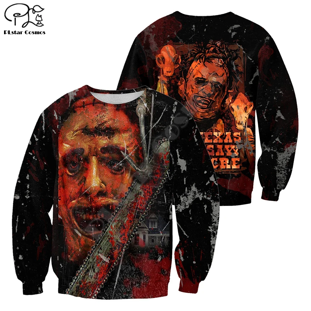 PLstar Cosmos Halloween Horror Art Movie Michael Myers Funny Man/Women Long Sleeve Streetwear 3DPrint Zip/Hoodies/Sweatshirts B1