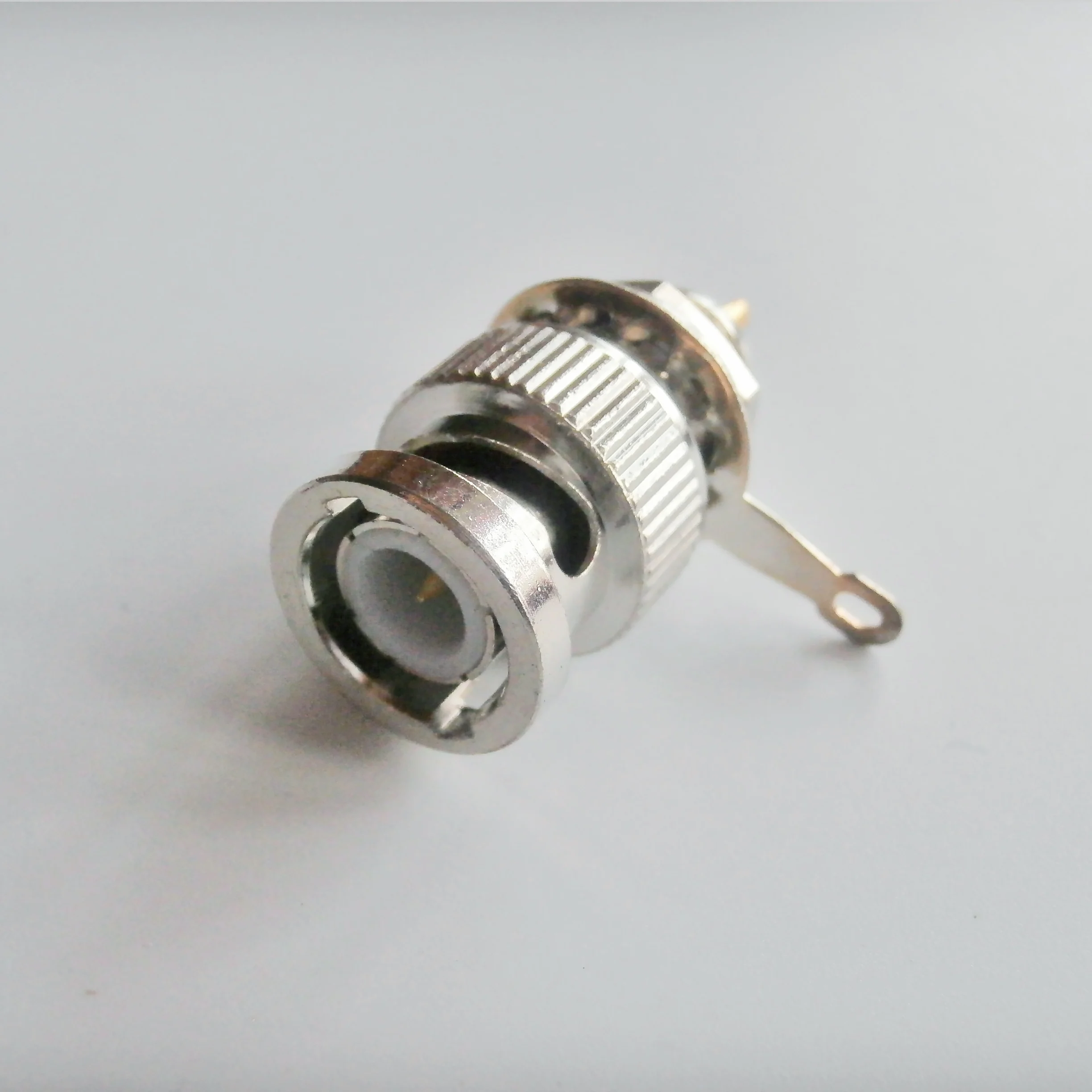 1pcs BNC Male Plug with nut bulkhead solder cup deck mount RF Coaxial connector adapter