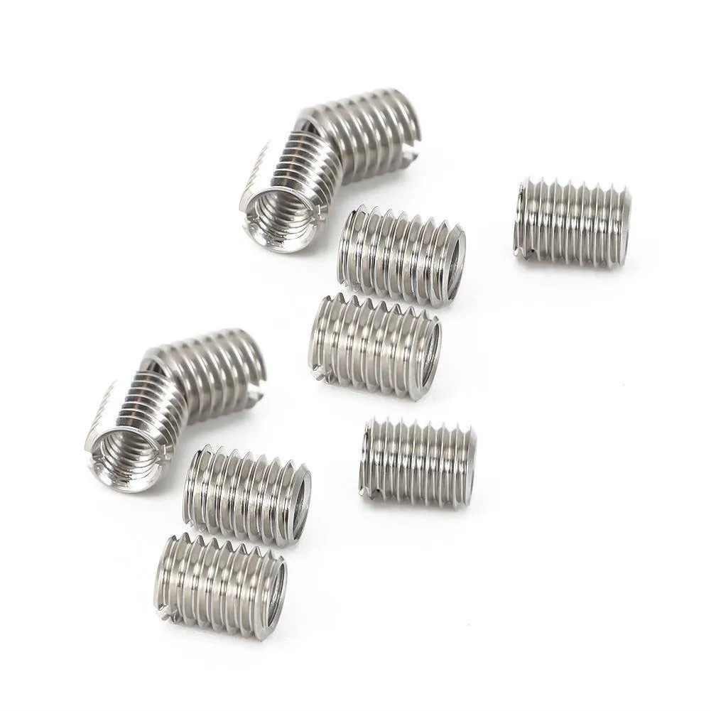 10Pcs/pack Stainless Steel Thread Adapters Convert M8 8mm Male To M6 6mm Female Hardware Fasteners Threaded Reducer Insert