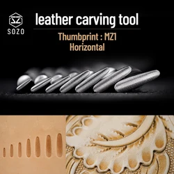 SOZO MZ1 strumento per timbratura In pelle stampa a miniatura orizzontale In sella Sheridan creazione di timbri per intaglio acciaio inossidabile 304