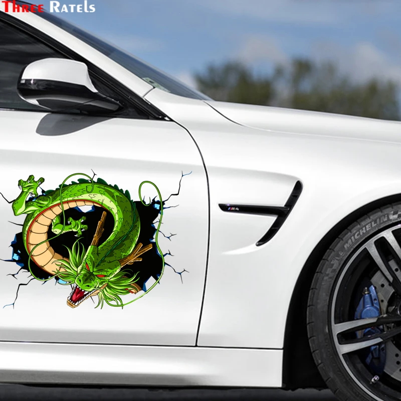 Three Ratels Q30 Dragon Anime 3D wall Stickers Laptop Anime decals Car sticker