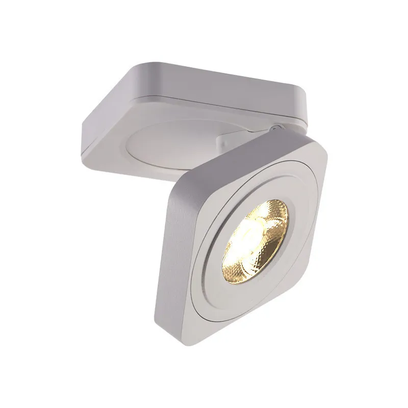 

Surface Mounted Angle Adjustable Folding Square Downlight Ceiling Lamp 7W 10W 12W LED COB Spot Light AC220V