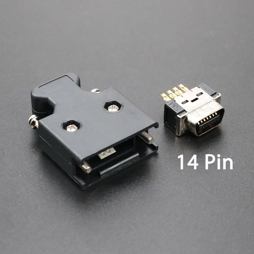 موصل SCSI hcn من نوع فتحة المكونات الذكور لباناسونيك ، ياسكاوا ، ميتسوبيشي ، مضاعفات mmDor ، محرك محرك IO تحكم ، 14 ، 20 ، 26 ، 36 ، 50 دبوس