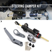 NEW CNC Motorcycle Adjustable Steering Stabilizer Damper steer Mounting Bracket Kit For Honda CBR954RR 2002 2003 CBR 929 900 RR