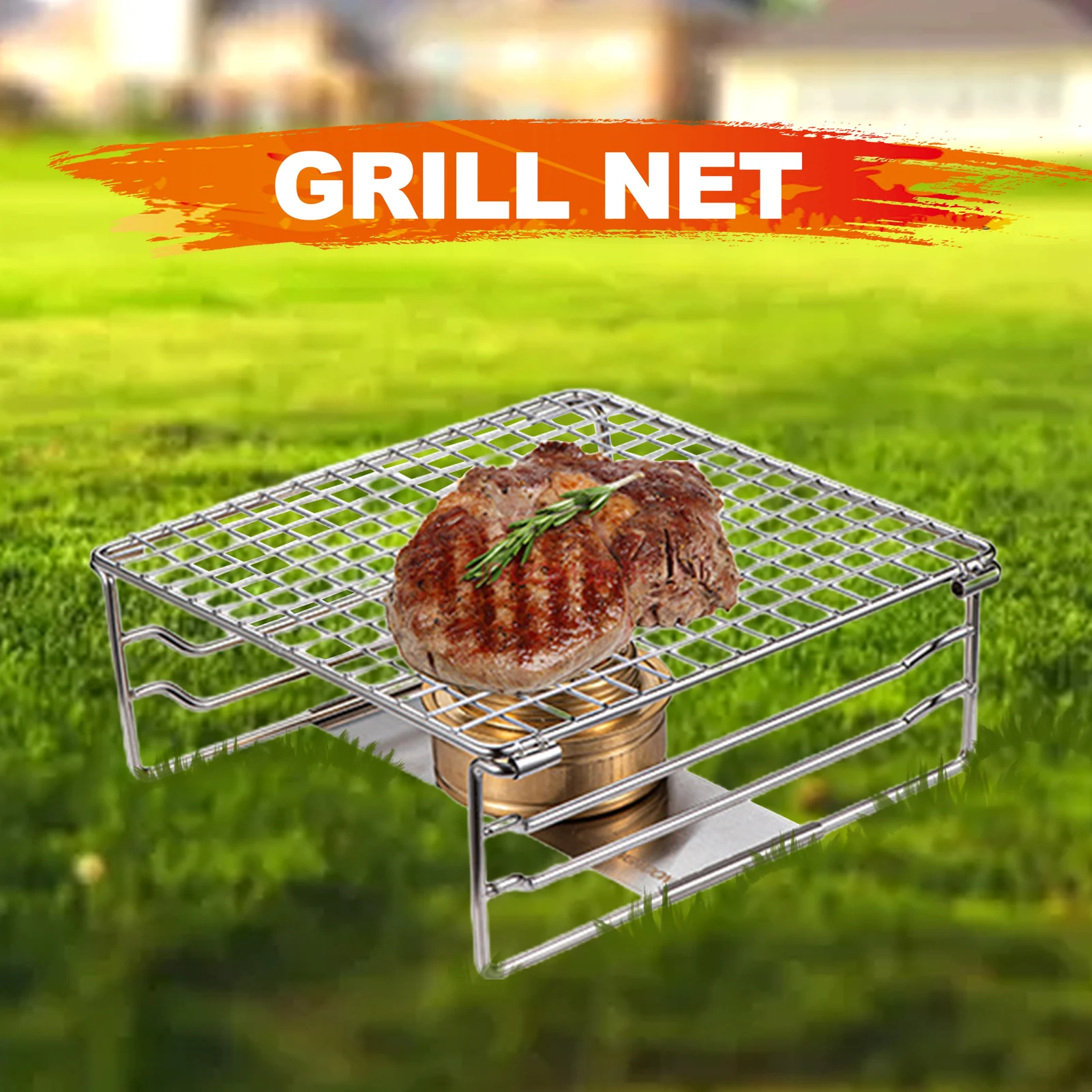 table Picnic Table Net Folding Campfire Grill Heavy Duty Camping Grill With Legs Storage Rack For Normal Outdoor Camping Table