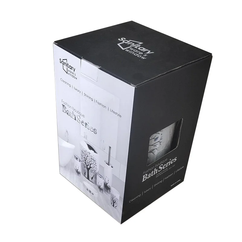 Juego de seis piezas para baño, taza de gárgaras, estante para cepillo de dientes, caja de jabón, conjunto de seis piezas para Baño