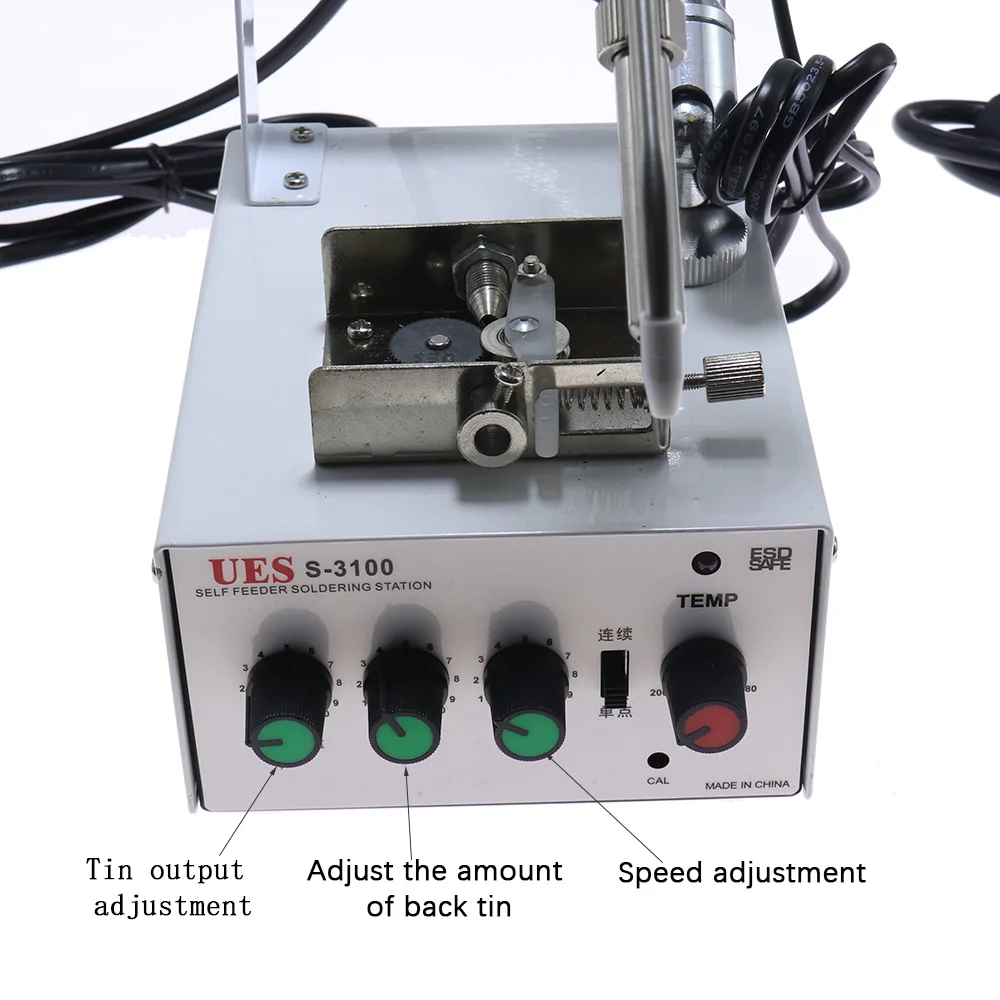 220V 60W Automatically Soldering Machine Internal Heating Iron Foot Gun Send Tin  Spot Welding Repair Tool