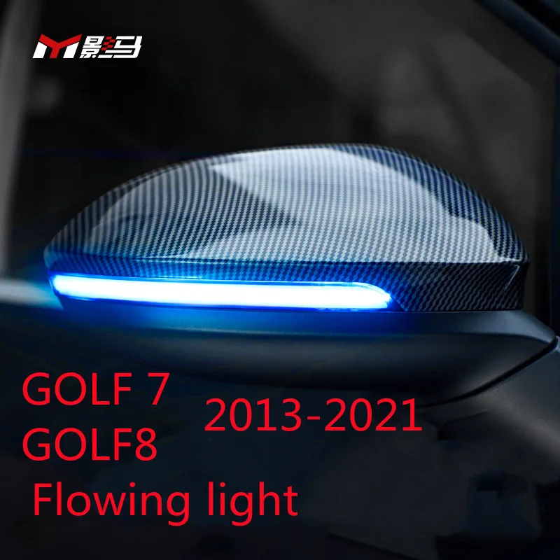 

For Volkswagen Golf 8 Golf 7 MK7 MK8 golf8 rearview mirror led turn signal Streamer decorative lantern car accessories