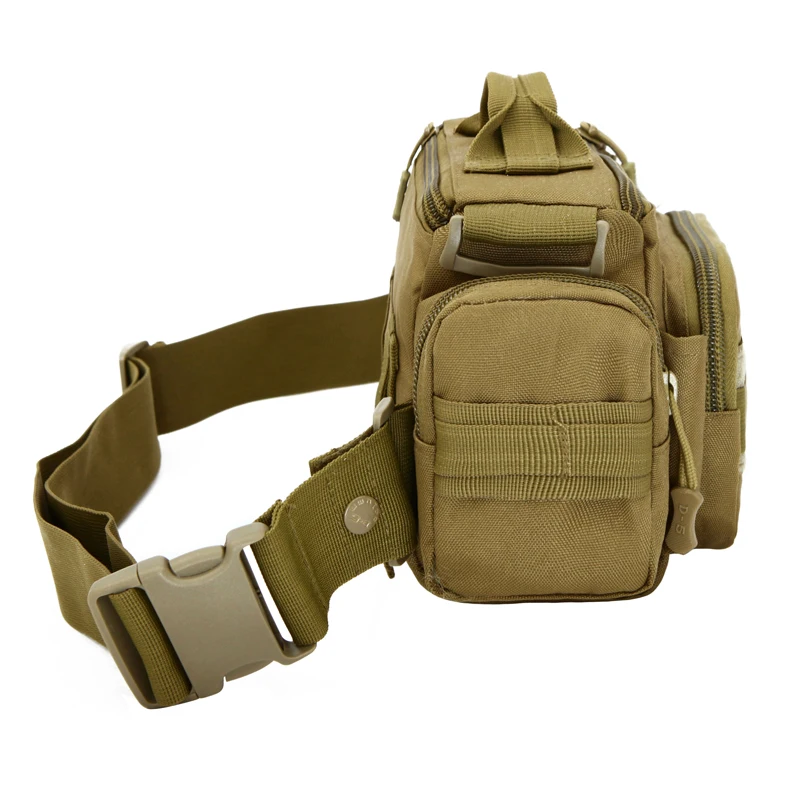 Outdoor Waterproof Nylon Waist Packs Men Women  Camouflage Chest Bag Fanny Pack Riding Hunting Photography Bags