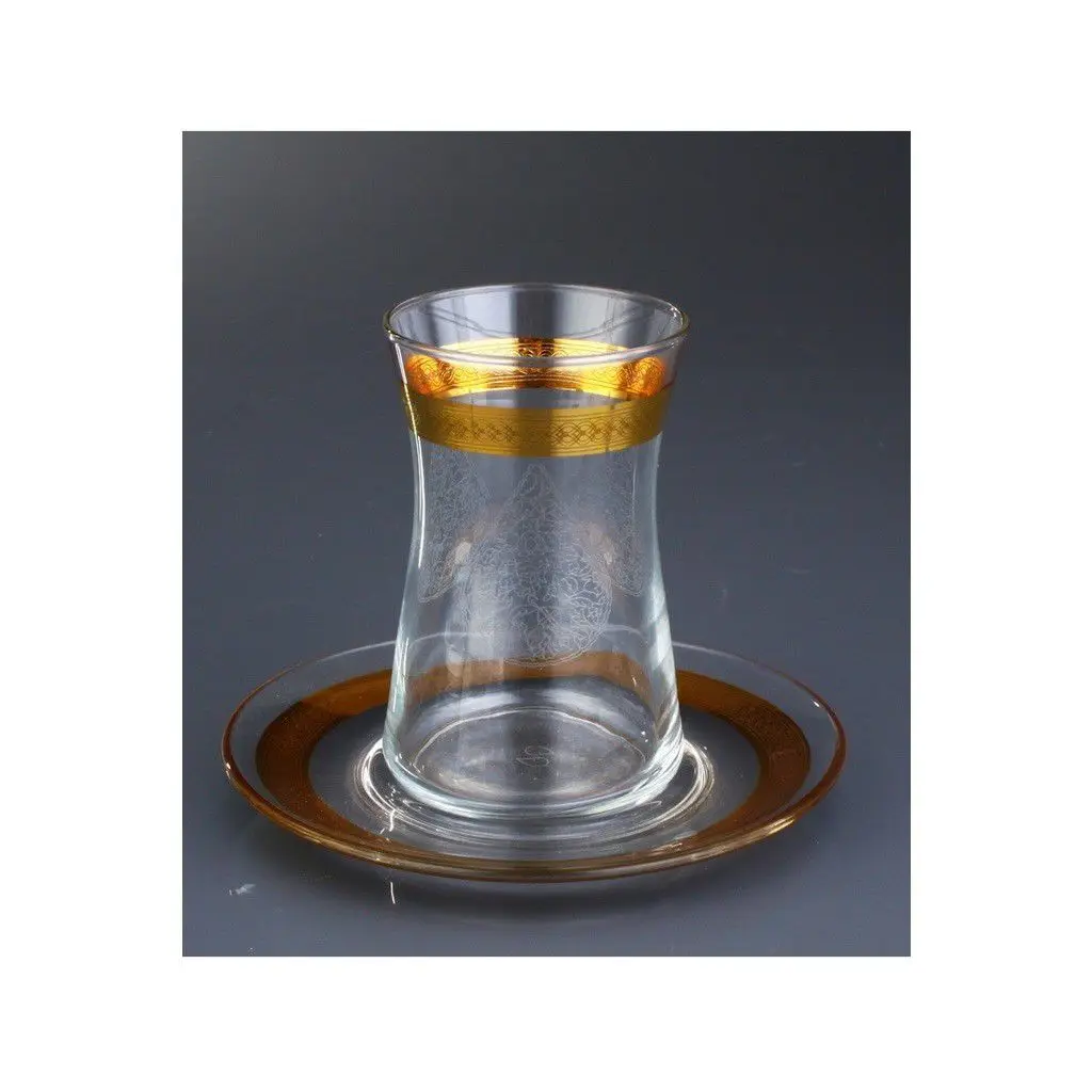 

DOLBOVIPaşabahçe Water Drop 6 Personality Tea cup Kit-GOLD mug кружка coffee cup cup اكواب قهوه tazas