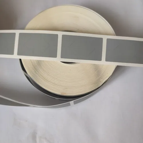 Imagen 2 del producto 1000 unids/rollo de pegatinas de rayado de 18x32mm, gris y plateado, película rayada de aplicación Manual DIY