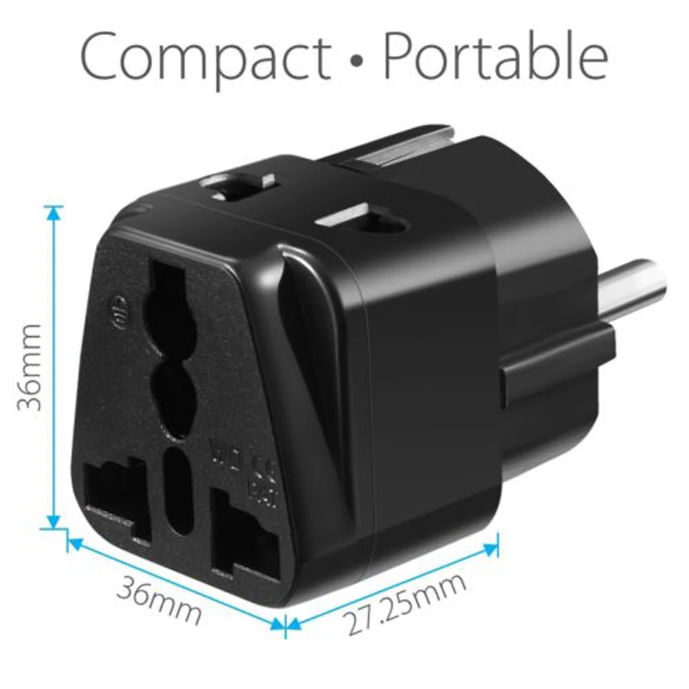 Biały czarny miedź 2w1 AU UK usa do ue uniwersalny niemcy francja indonezja Korea południowa rosja wtyczka podróżna Schuko typ adaptera E/F