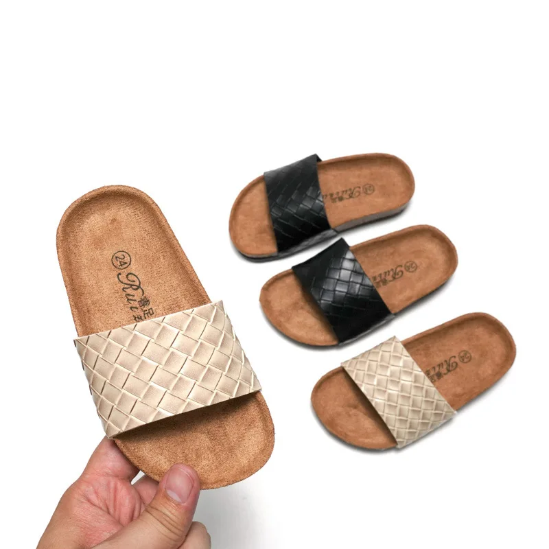 

Children's Soft Wood Slippers In Spring and Summer 2021 Boys' Casual Cool Slippers Girls' Beach Shoes Outside Students