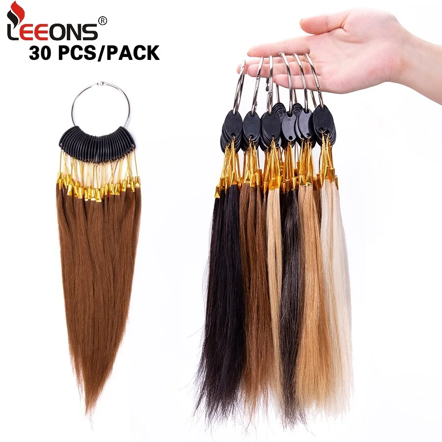 Hair Accessories Hair Color Ring Dye Testing Swatches Professional Human Hair Salon Tools Dyeing Coloring Samples Hair Extension