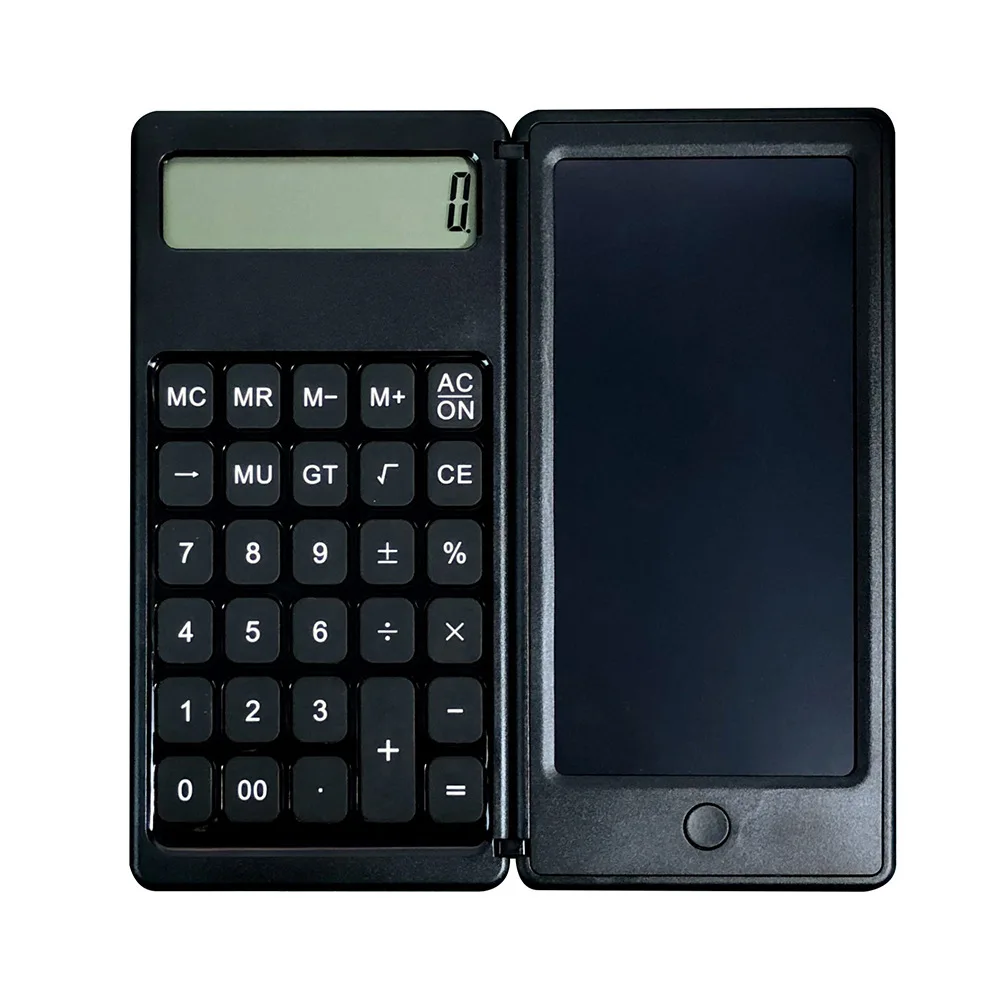 Fold Calculator Writing Pad Calculator with Liquid Crystal Writing Pad Student Drawing Pad Small business supplies