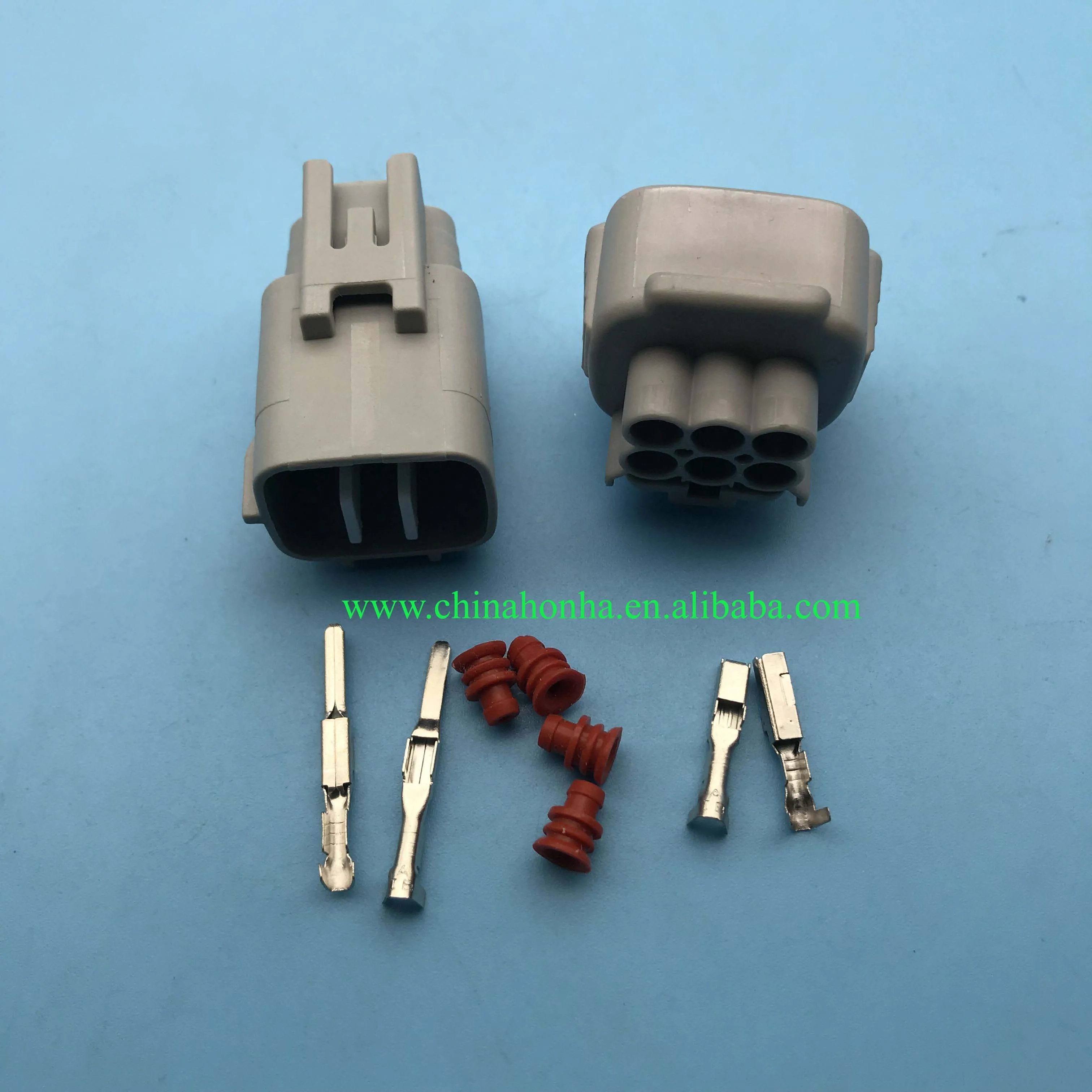 Automotive headlight assembly headlight plug 6-pin male female sensor connector 6188-0175 6189-0323