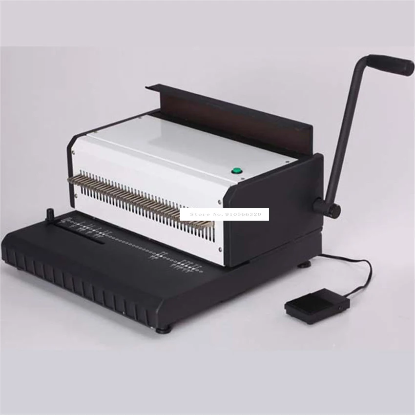 Ręczna spirala podwójny drut bindownica 40 okrągły kształt 4.5mm dziurkacz otwór plik książka A4 papier Binder Puncher maszyna ET-25R