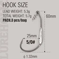 5-0 3pcs per bag