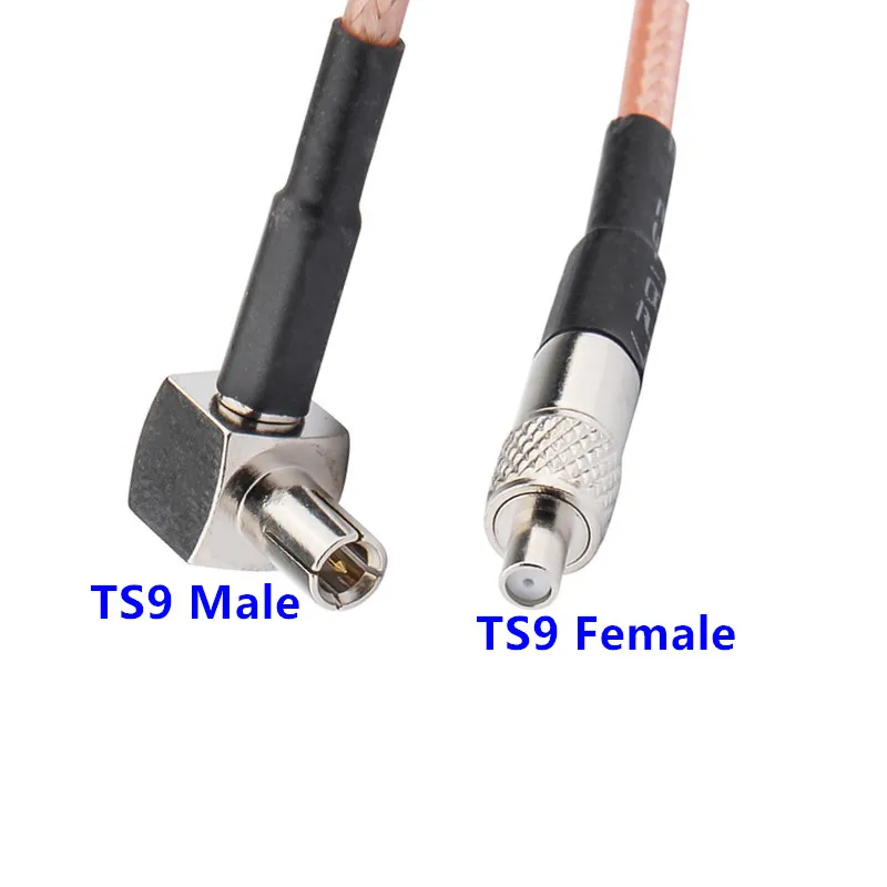 JXRF Connector TS9 Female to TS9 CRC9 Male Extension Cable RG316 Adapter Coaxial Pigtail Cable For 3G 4G Antenna