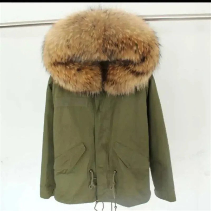 S-5XL 2021 Winter Thick Parkas Women Mink Detachable Inner Faux Fur  Coat Long Fur Mink Cotton Jacket Female Hooded Warm Outwear