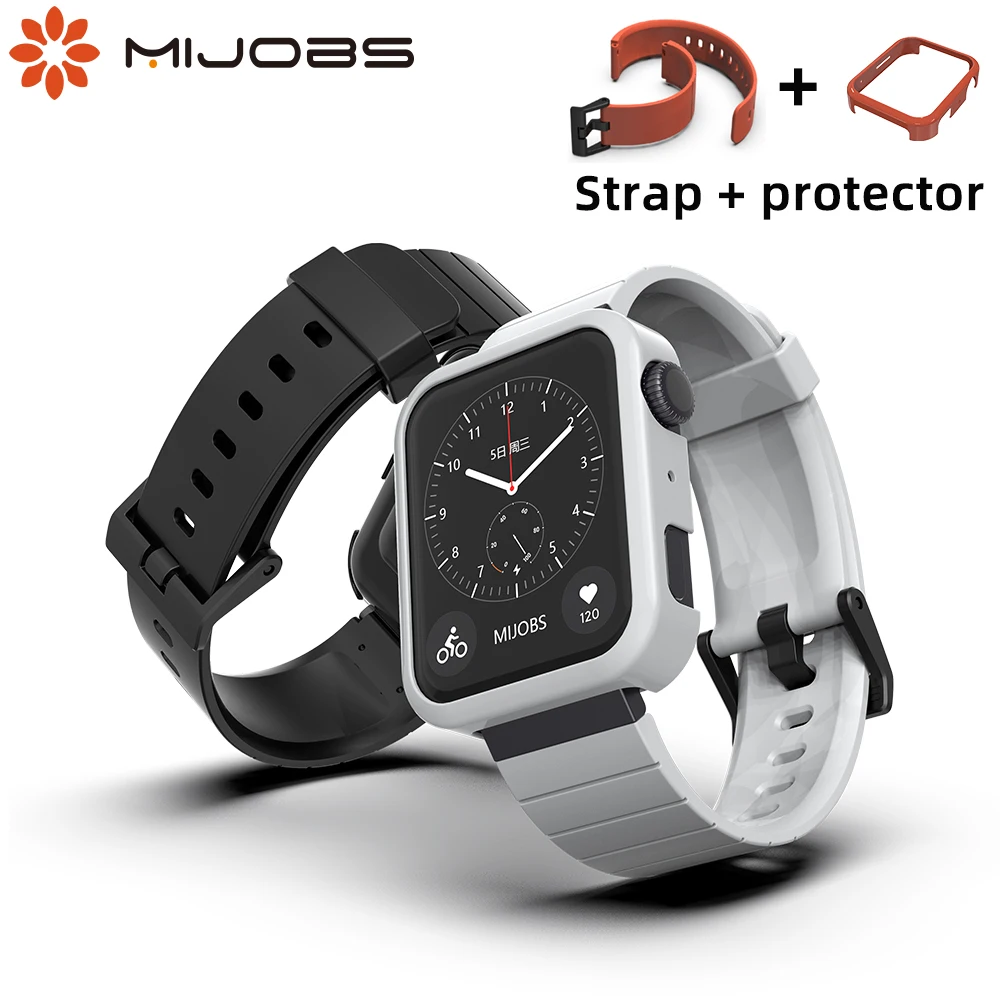 Strap for Mi Watch Wristband Protector Cover Case Silicone Wrist Strap for Xiaomi Watch Bracelet Protective Bumper