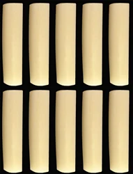 10PCS Guitar Unbleached Non-Slotted BONE Nut 45x6x9mm for acoustic gibson folk guitar luthier DIY string builder