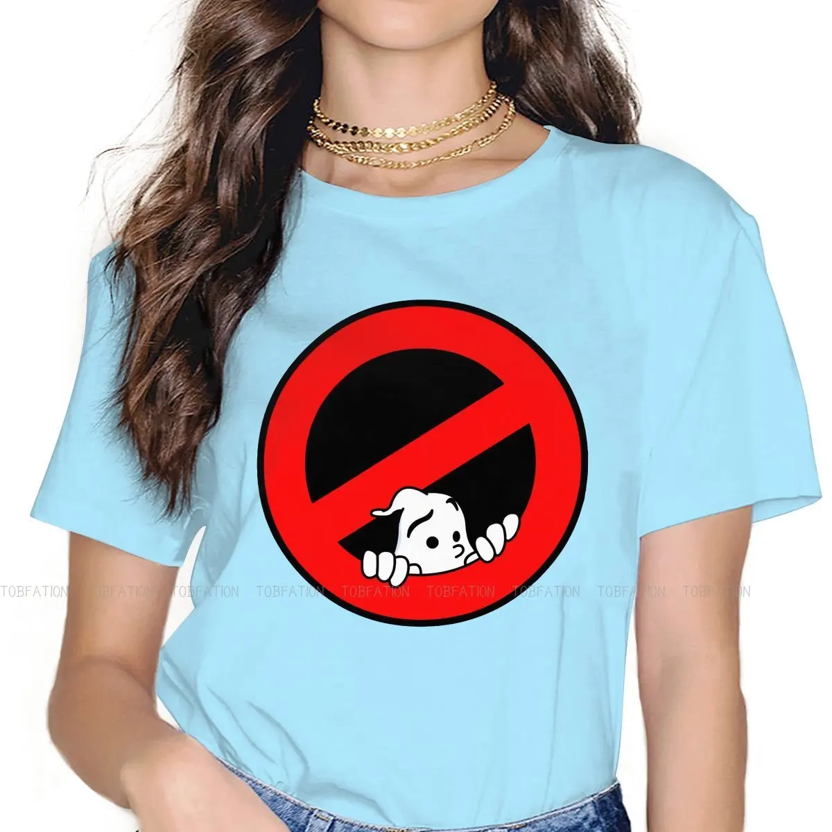 Now Back To The Real O Collar TShirt Ghostbusters Pure Cotton Classic T Shirt Woman's Tops Individuality Oversized