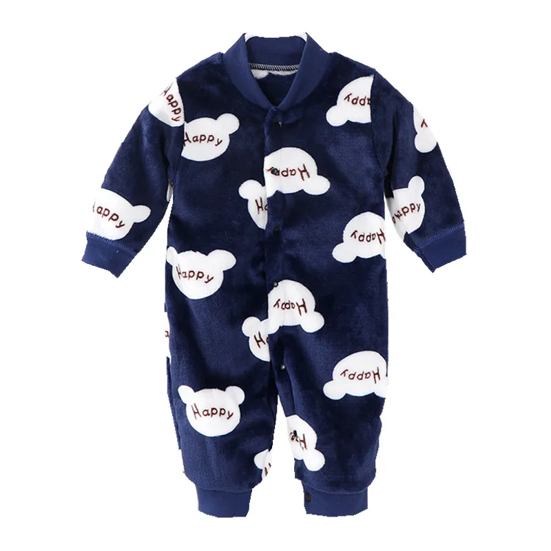 Newborn Baby winter rompers soft Infant Jacket Long Sleeve baby Jumpsuit Flannel ropa bebe Baby Boy Girl clothes