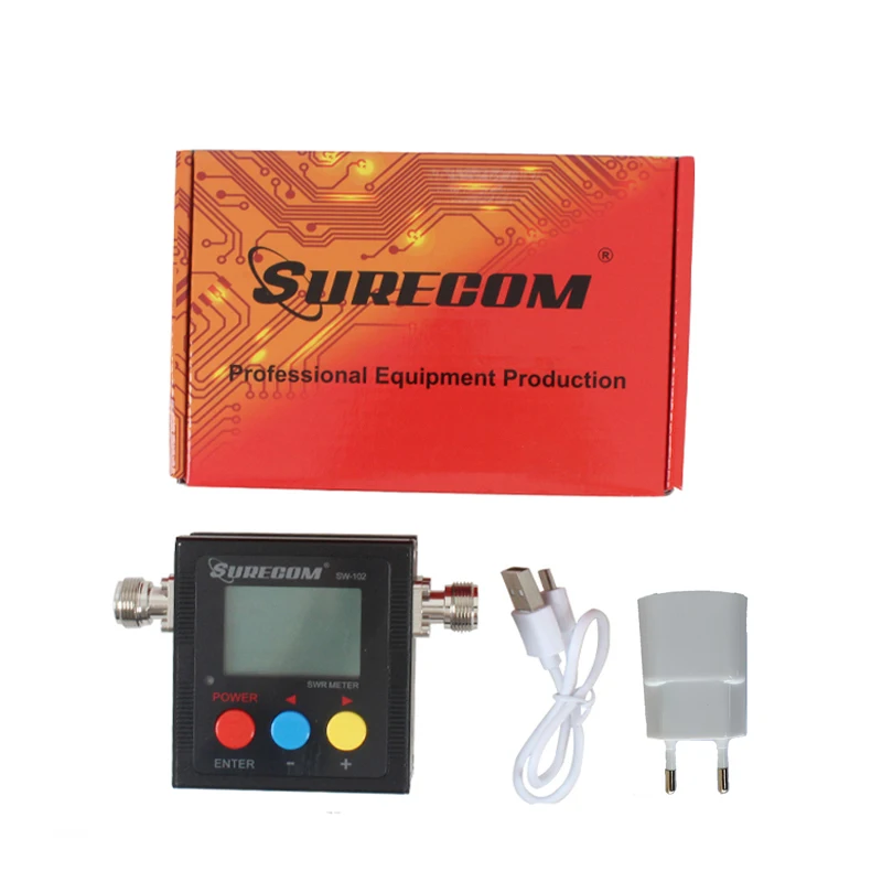 Digital Power Swr Medidor para Rádio em Dois Sentidos Vhf Uhf 125525 Mhz Surecom-sw102