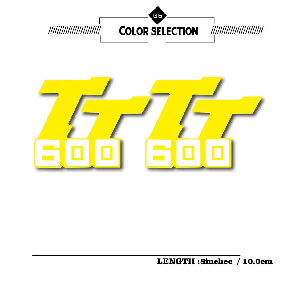 オートバイの燃料タンク用の防水反射ステッカー,スクーター用のクリエイティブなラベル,ヤマハ用のロゴ付き,600,新品