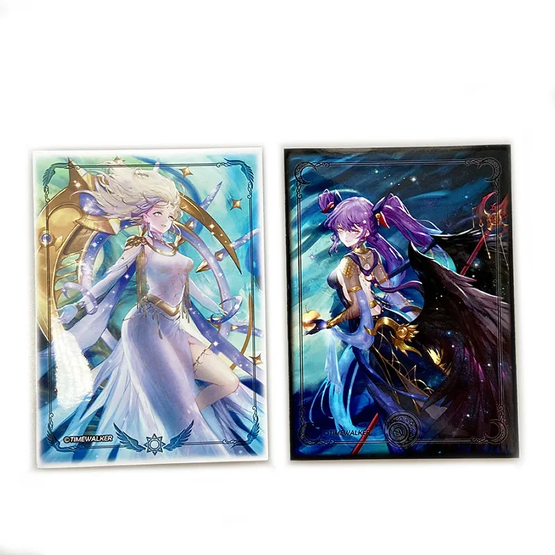 100pcs/Lot Card Sleeves Goddess Phoebe Eris Lie Card Protector 66x91mm for Board Game TCG/MTG/PKM Trading Cards Holographic Foil