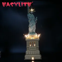 EASYLITE LED Light Set For 21042 Architecture Statue Of Liberty Compatible With 17011 1202 Kit DIY Toys Building Blocks No Model