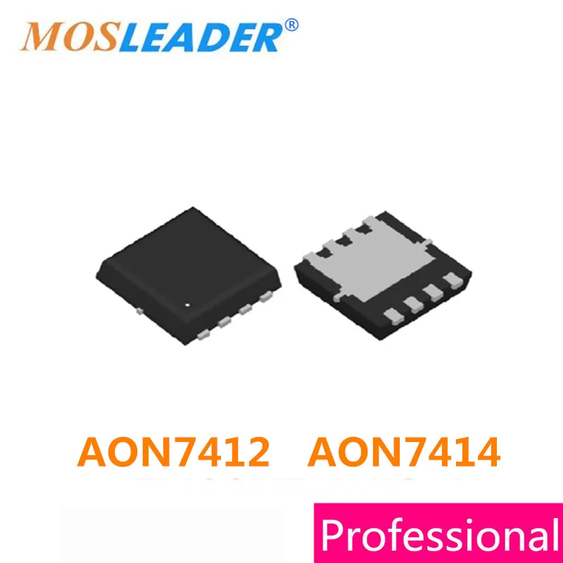 Mosleader 100pcs 500pcs 1000pcs SOP8 AON7412 AON7414 N-Channel 30V Made inChina High quality Mosfets